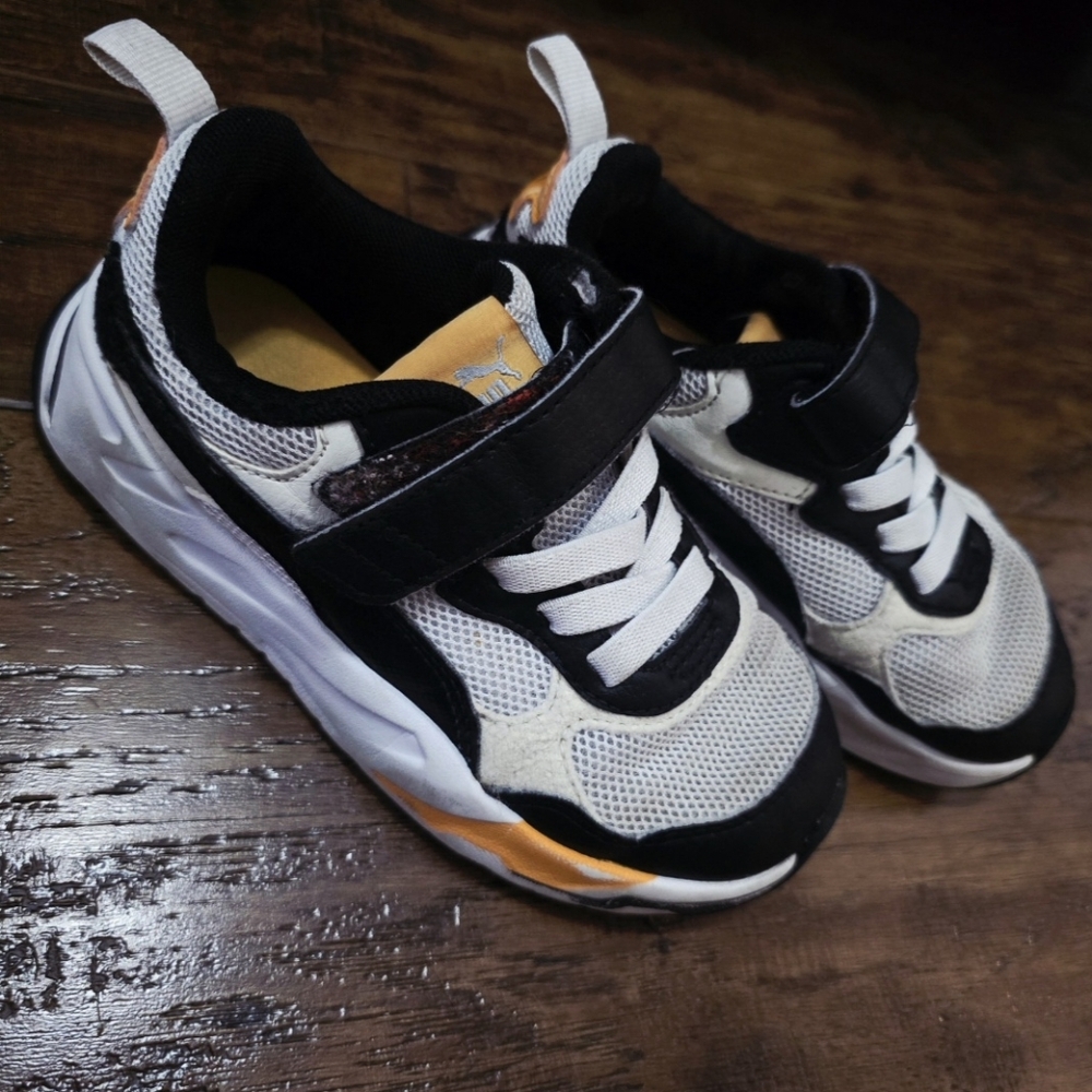 Kids Black and White Sneakers